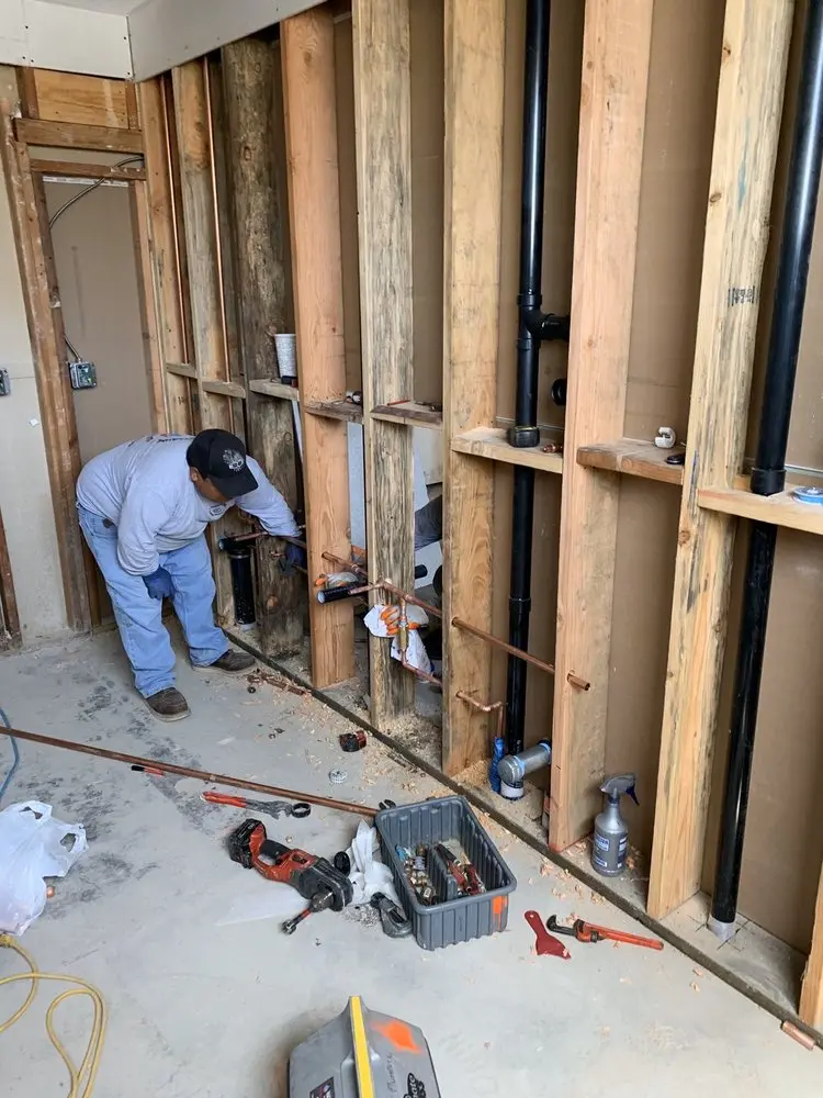 Commercial rough-in plumbing for Gas Line Repair in Bell-Greenway